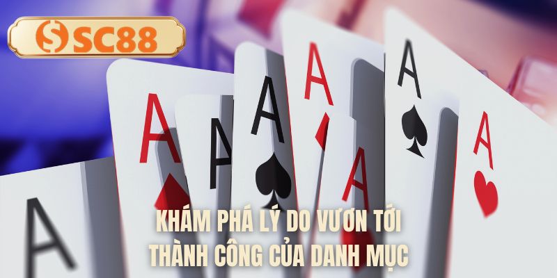 Khám phá lý do vươn tới thành công của danh mục